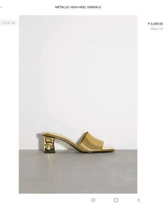 Original Zara Gold Heels