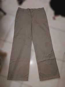 Khaki Wide Leg Pants