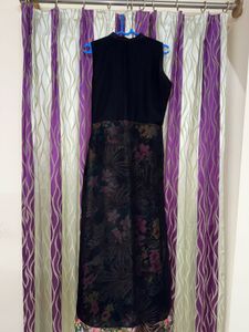 Athena Black Floral Maxi Dress