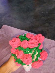 Crocheted Floral Bouquet Tablecloth