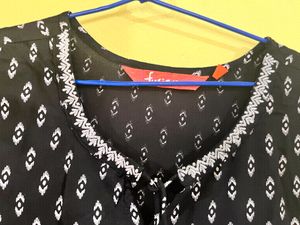 Black Kurta, Size XS