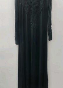 Lycra Black Abaya
