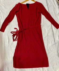 Branded Warm Maroon Fit Flare Dre