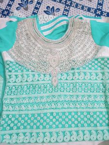Elegant Embroidered Kurta With Free Gift Also