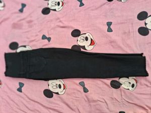 High Waist Black Jeans