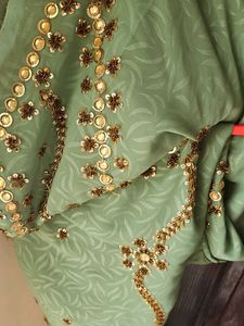 Elegant Green Saree