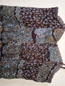 Brown strap dress