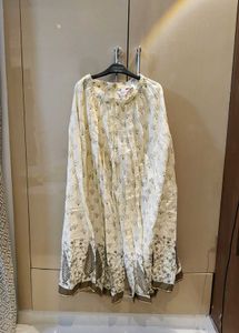Biba Off White Golden Print Pallazo