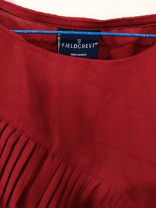 Red Ruffled Top