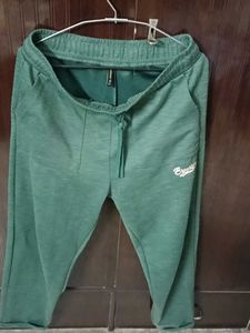 Green Joggers with Brooklyn Print