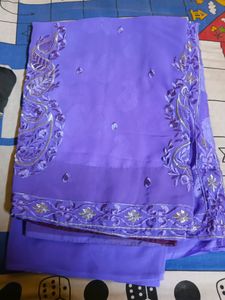 Purple Saree