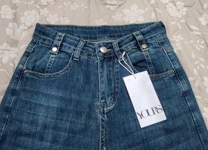 Wide Leg Jeans - Dark Wash