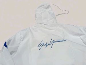 White &amp; Blue Zip-Up Jacket, XL SIZE