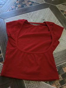 Red Casual Top