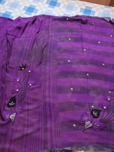 Very Beautiful Saree With Stiched Blouse