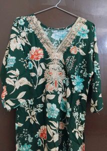 New Unused Cotton Blend Resham Work Suit