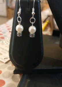 Pearl Necklace and Earring Set