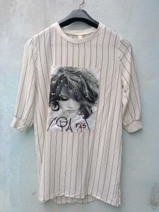 New With Tag Korean Stripped Long Pullover