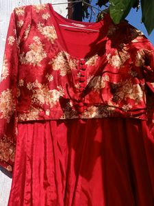 Silk Frock With Koti (Jacket)