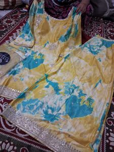 Heavy party  Wear plazo Dress 40 Size