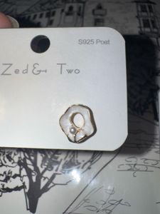 Irregular Geometric White Statement Studs