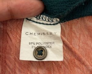 Green double sided peter pan collared Top