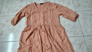Peach Casual One Piece