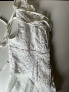 White Lace Cottagecore Tank Top