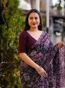 Warli Print Saree with Blouse