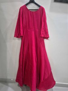 Fuschia Pink Elegant Ethnic Gown