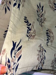 Floral Print Button-Down Kurta