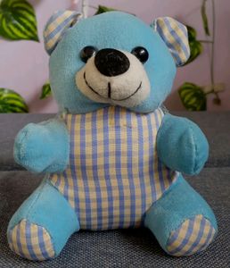 Small Blue Bear Soft Toy For Kids
