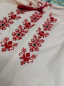 Embroidered Peasant Top