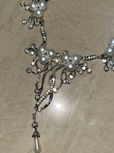 Silver Pearl Necklace