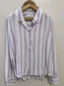 Striped Button-Up Top