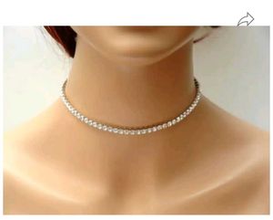 Unused Diomond Choker With Hair Pin