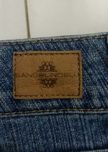 Blue Denim Capri Jeans