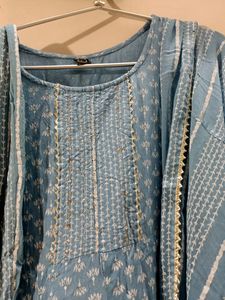 Beautiful Airline Kurta Set With 100% Cotton Mater