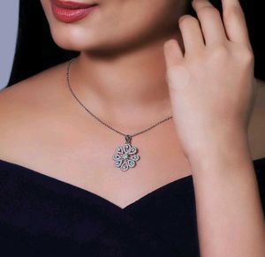 Giva 925 Real Silver Divine Chain+Pendant Set