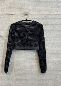 🇺🇸Gymshark Imported Camo Crop Top