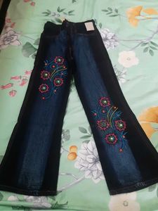 Embroidered New Bootcut Jeans