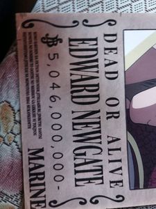 One Piece Whitebeard Wanted Poster