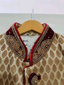 Cream Sherwani