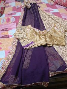 Saree with blouse