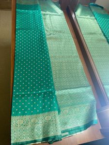 Elegant Teal Saree - cyan sarees new