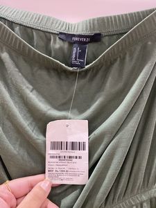 Olive Green Tube jumpsuit