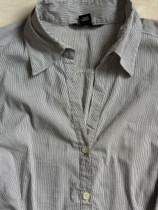 Y2k Stripped Grey Shirt