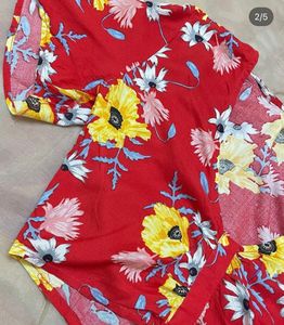 Floral Crop top