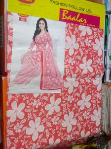 Cotton Branded Suit Set With Kamez And Dupatta
