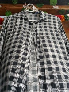 Retro Black &amp; White Checkered Shirt